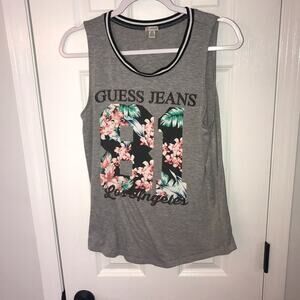 Guess Jeans Sleeveless Top Sz. M Floral #81